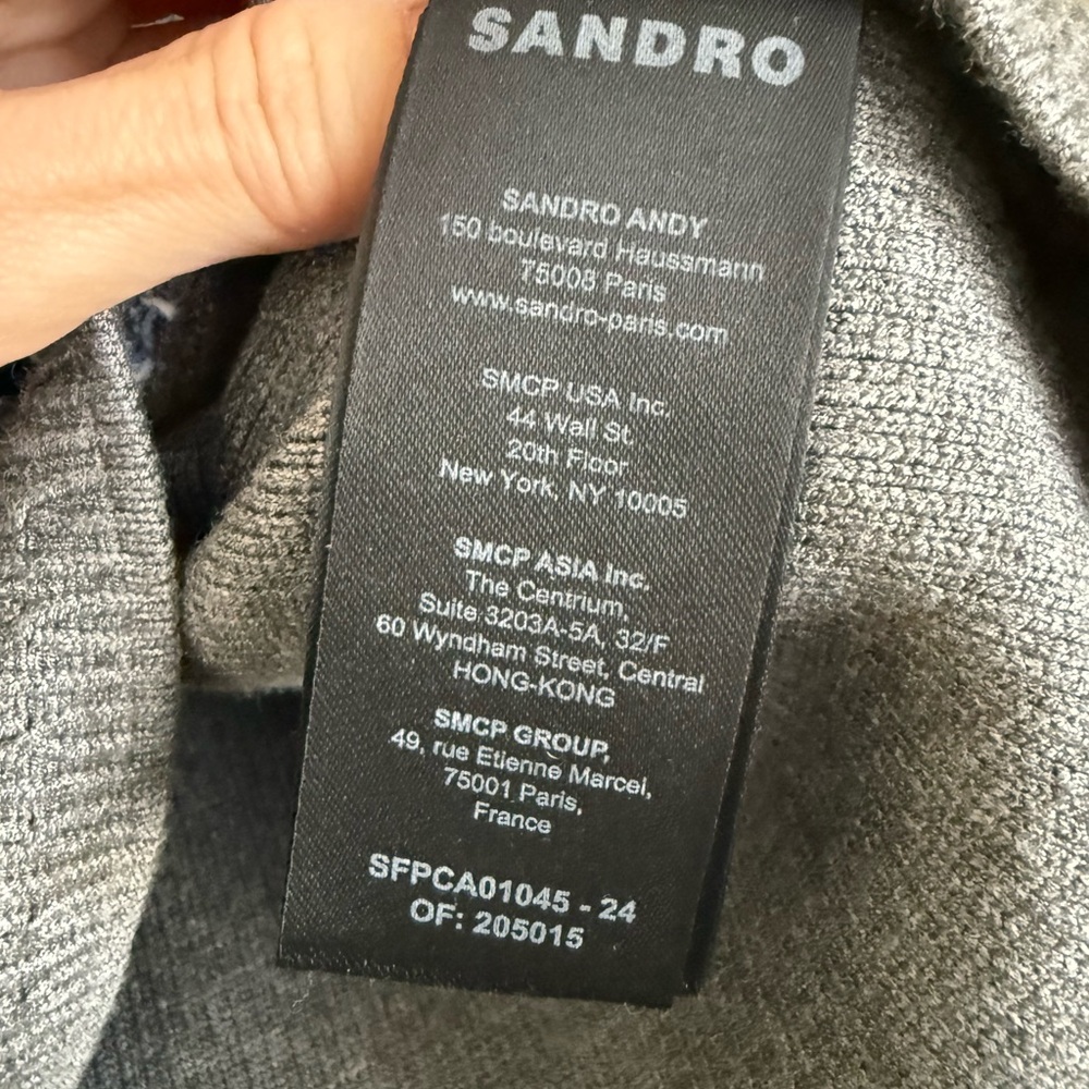 Sandro Denim and knitwear coatigan - Picture 4 of 5